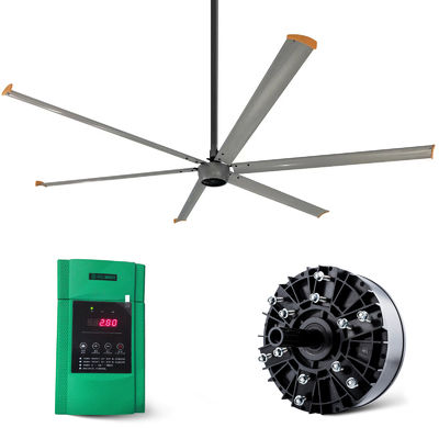 Kraftvolle industrielle Decken große HVLS-Ventilatoren für Hühnerfarmen 24ft 220v 1500w 1300w AMTHI