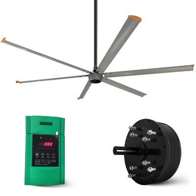 Niedriger Lärm 3-Phasen-Ventilator-Motor für Milchfarm 12ft 10ft 8ft Hochvolumen-Großdeckenventilator