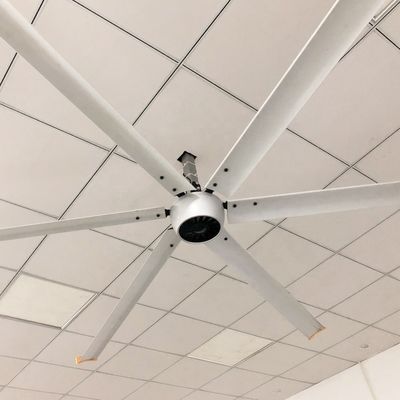 Ruhiger 1,5 kW 24 Fuß schneller HVLS-Großer elektrischer Deckenventilator mit PMSM-Motor