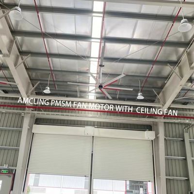 IE 1 Wirkungsgrad 1100w 3-Phasen-PMSM-Motor für industrielle große BLDC-HVLS-Deckenventilatoren