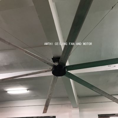 Leistungsstarker 1.5kw Induktions-HVLS-Bldc-Ventilator für 10ft 12ft 16ft 18ft Big Wind Workshop