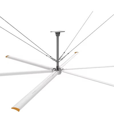 AMCLING 220V 380V Achsabflussventilator 1500W Dauermagnet synchroner HVLS Deckenventilator