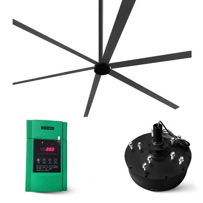12ft 1500w 220v Wechselstrommotor Industrielle große HVLS Deckenventilator für 280-1400m2 Fläche