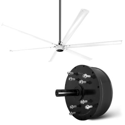 Sommerluftkühlung PMSM Elektrische HVLS Deckenventilatormotor für Lager 1200w Leistung